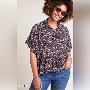 Maeve Mallory ruffled blouse